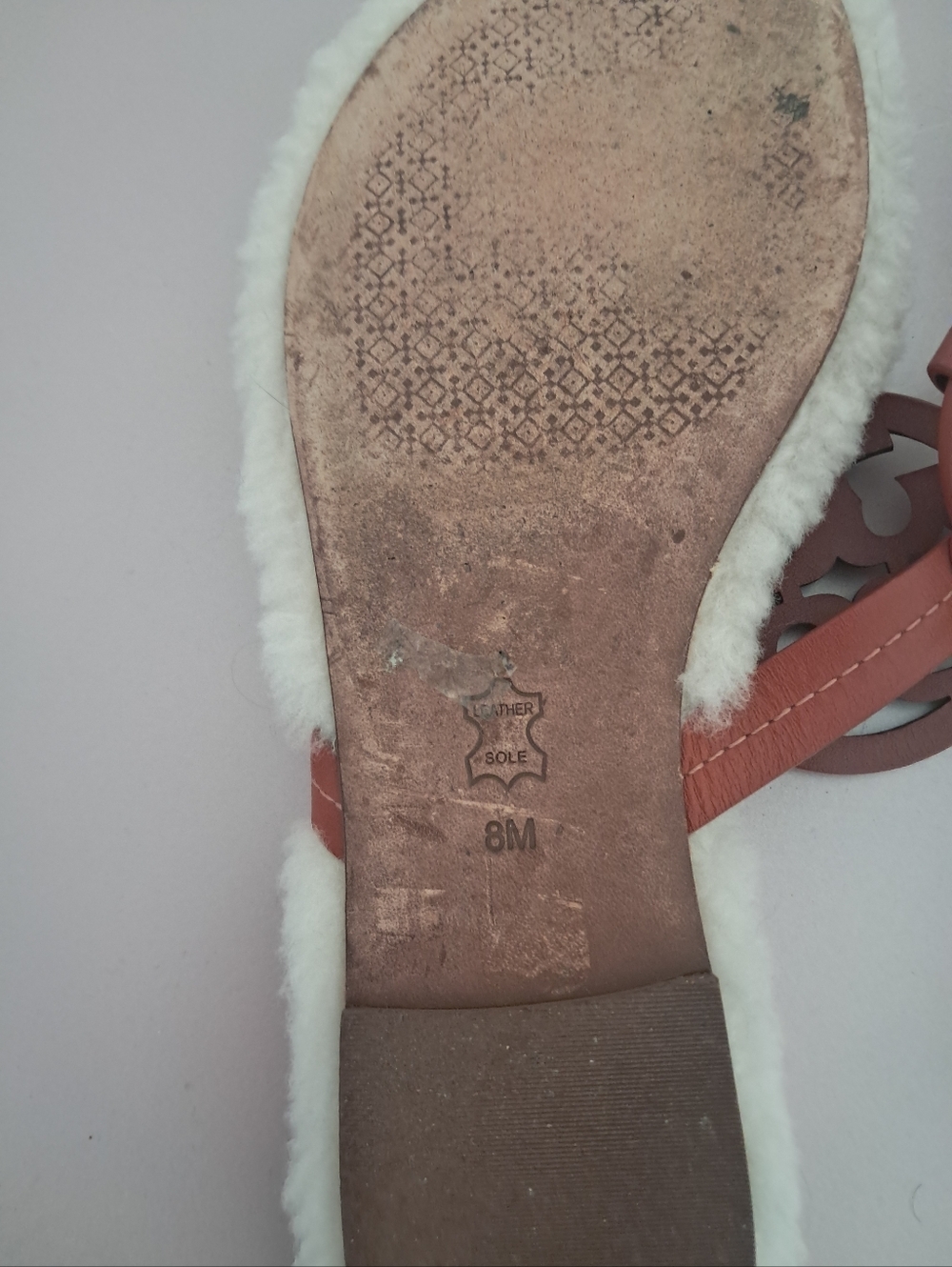 Tory Burch Miller Fuzzy Shearling Sandals Women's 8 Designer Comfy Luxury - Picture 6 of 6